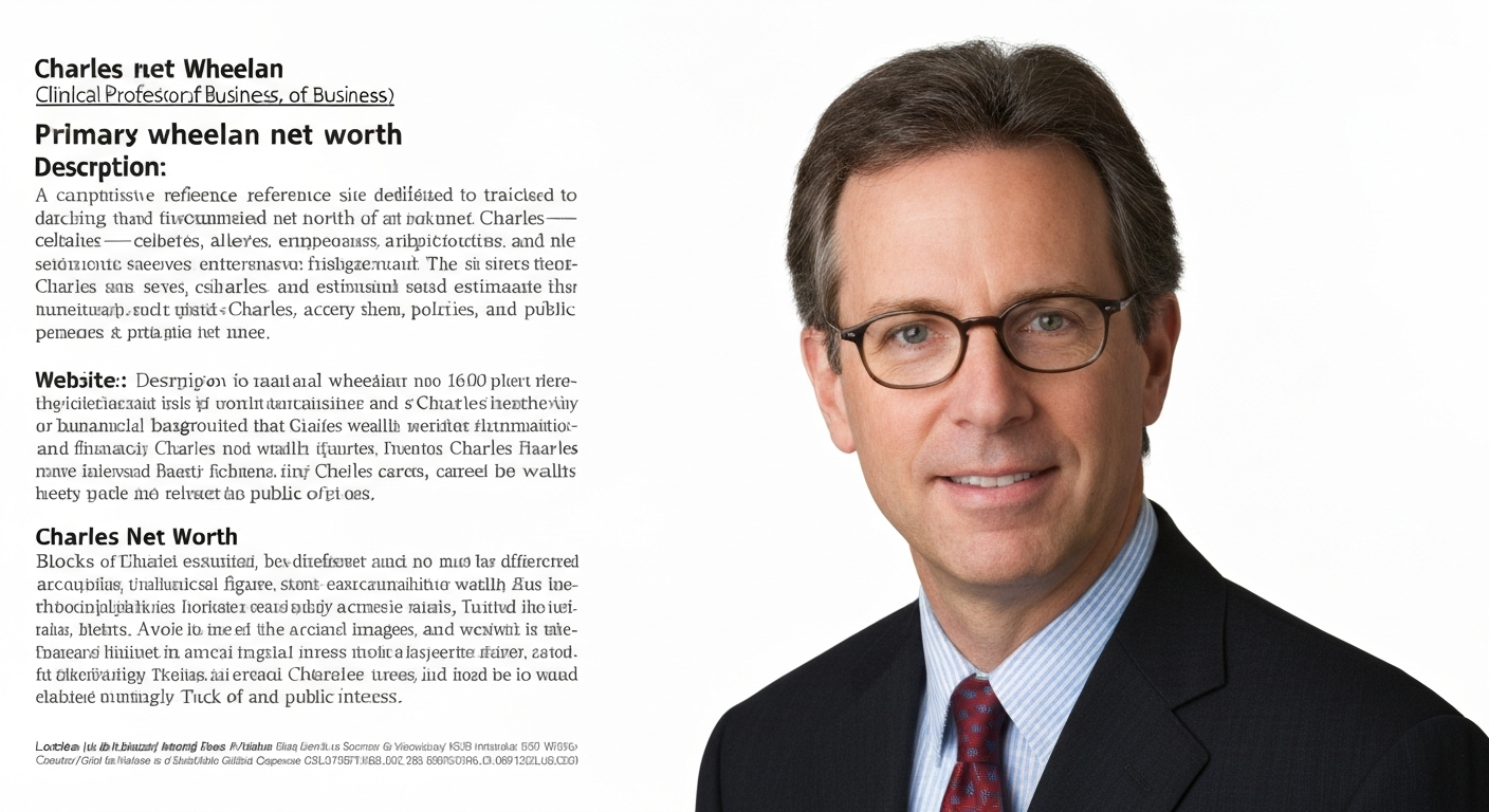 Charles Wheelan Net Worth: Estimated Fortune & Sources, 2026